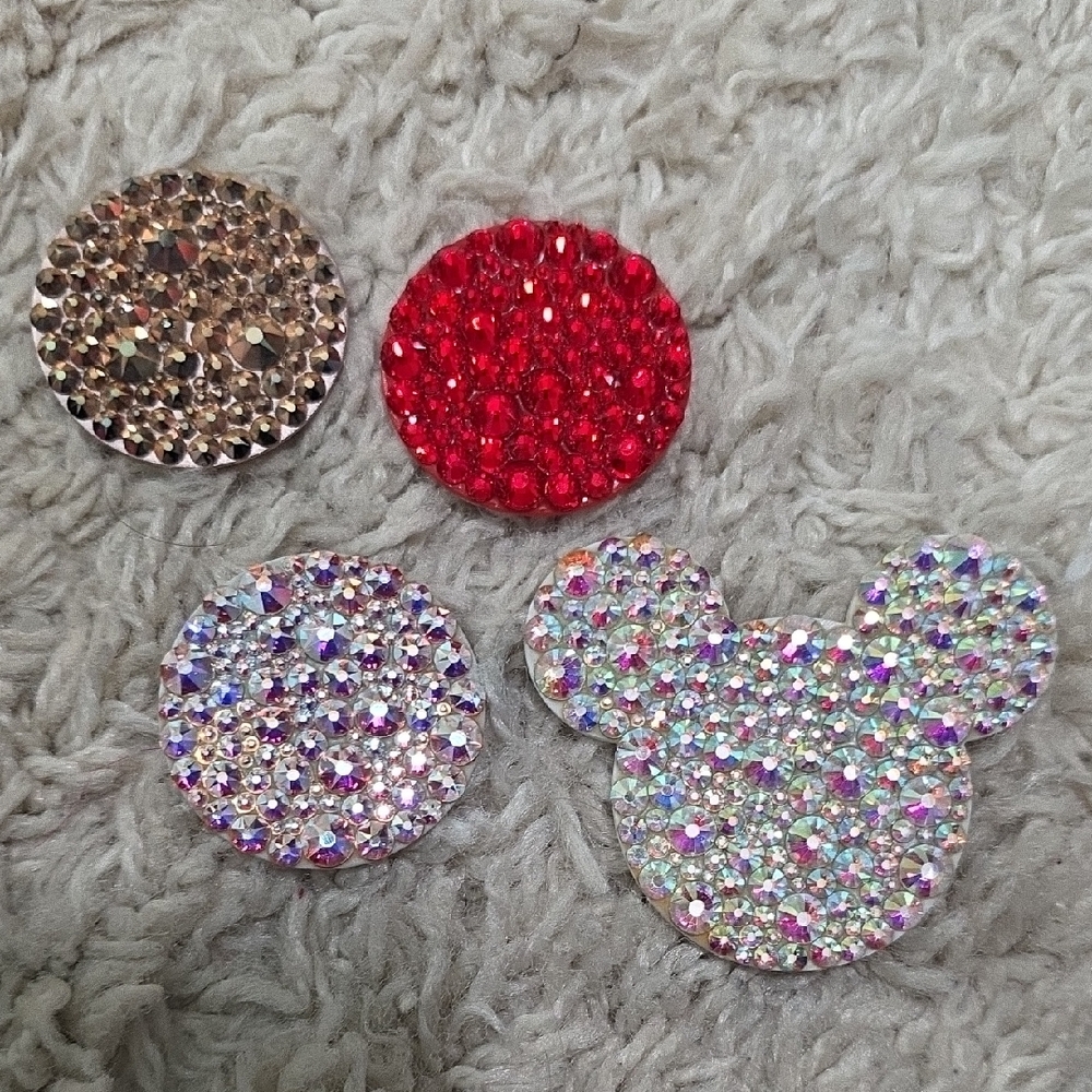 PopSocket Glitter Phone Grips - Red, Silver, Brown